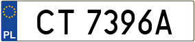Trailer License Plate
